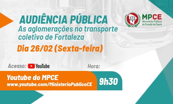 MPCE promove audiência pública para discutir aglomerações no transporte coletivo de Fortaleza