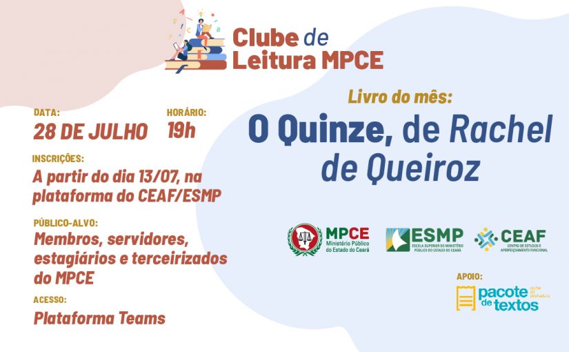 MPCE lança Clube de Leitura para público interno