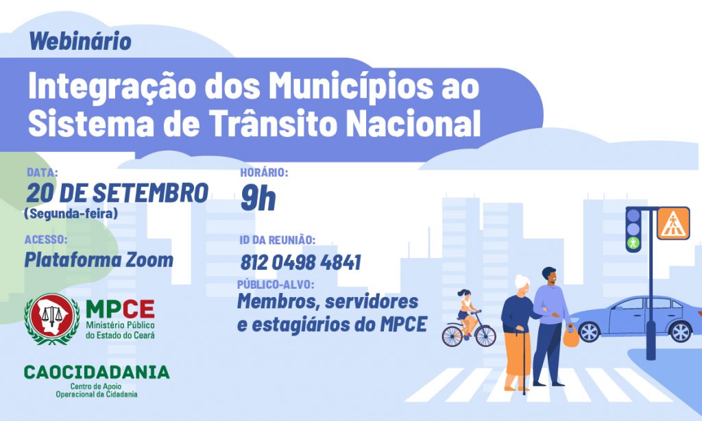 MPCE promove webinário sobre integração dos municípios ao Sistema Nacional de Trânsito