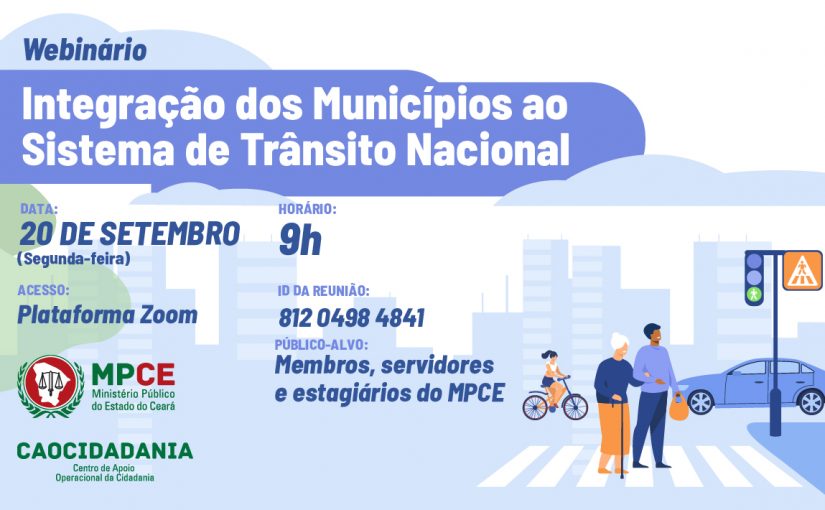 MPCE promove webinário sobre integração dos municípios ao Sistema Nacional de Trânsito