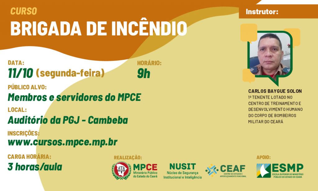 MPCE promove capacitação para atuação em caso de incêndios
