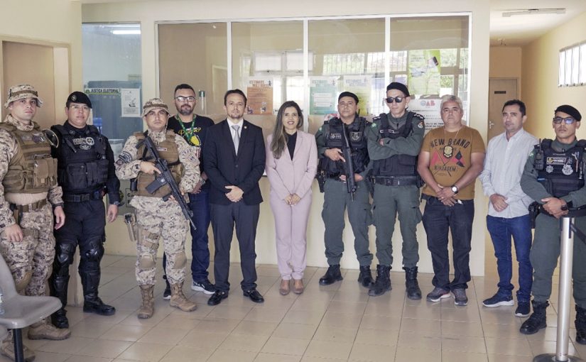 MP Eleitoral discute com Justiça e Polícias estratégias para garantir segurança no fim de semana das eleições em Jaguaruana 