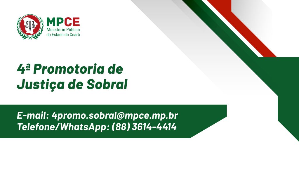 MPCE divulga contatos da 4ª Promotoria de Justiça de Sobral 