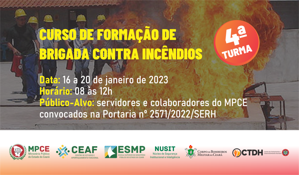 MPCE promove&nbsp;Curso de&nbsp;Formação de&nbsp;Brigada contra&nbsp;Incêndios&nbsp;