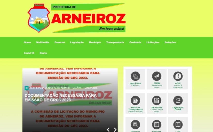 MPCE recomenda que Município de Arneiroz disponibilize em site da Prefeitura lista de servidores em cargos efetivos e temporários 