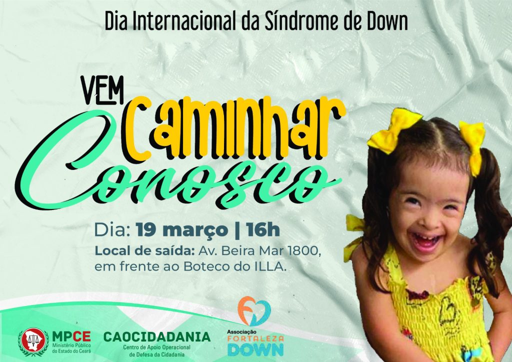MPCE participa de caminhada em prol das pessoas com Síndrome de Down