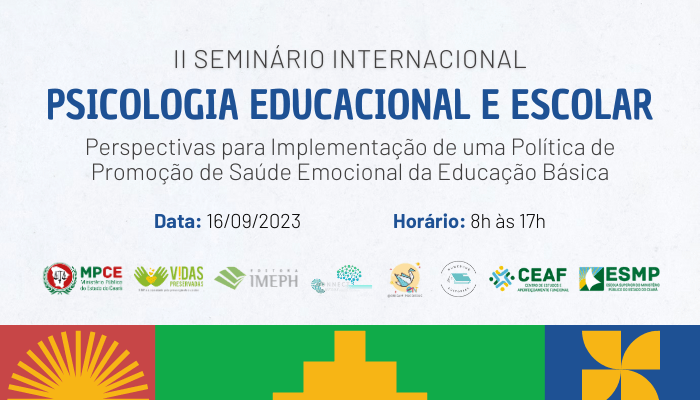 MPCE promove II Seminário Internacional de Psicologia Educacional e Escolar nesse sábado (16)
