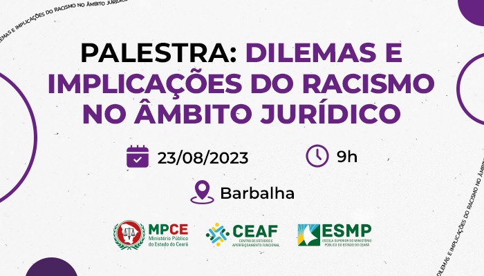 MPCE promove palestra sobre racismo no âmbito jurídico em Barbalha 