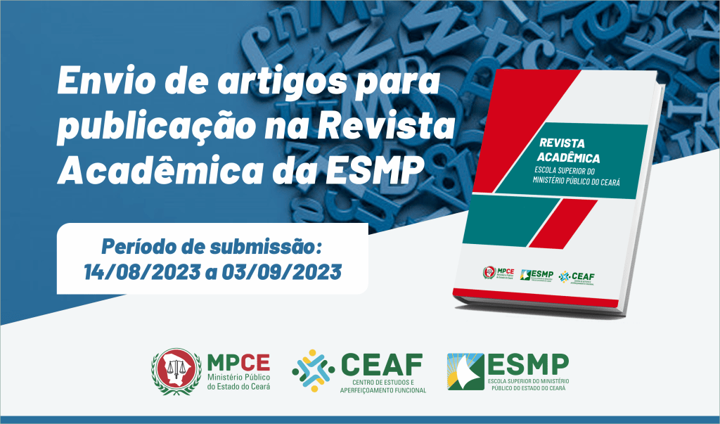 Revista Acadêmica da ESMP divulga edital para submissão de artigos na 2ª edição de 2023 