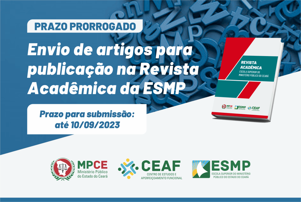 Prorrogado prazo de submissão de artigos para a Revista Acadêmica da ESMP