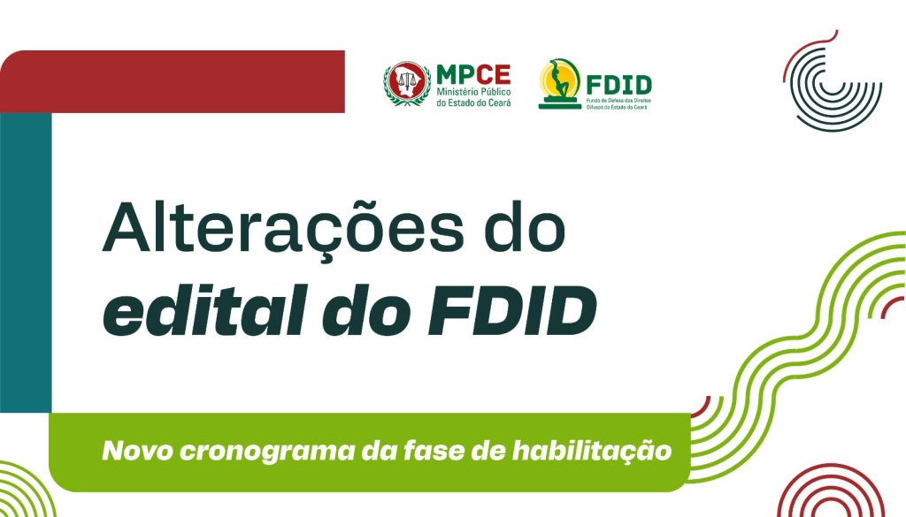 FDID altera cronograma do Edital de Chamamento Público para financiamento de projetos sociais