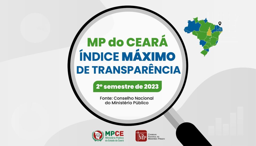 MP do Ceará atinge índice máximo de transparência em ranking do Conselho Nacional do Ministério Público