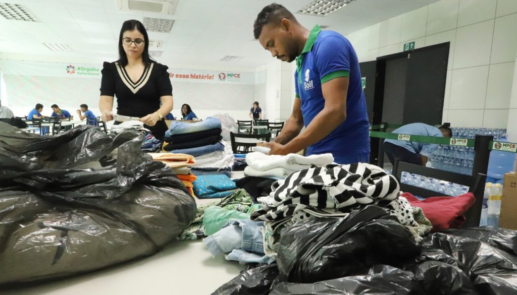 MP do Ceará envia primeira remessa de doações feitas por membros e servidores para o Rio Grande do Sul  