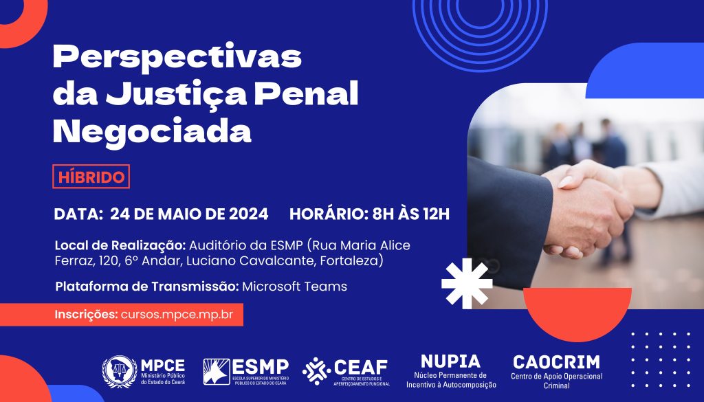 Estratégias e abordagens para resolução de conflitos são tema de evento do MP do Ceará nesta sexta (24)