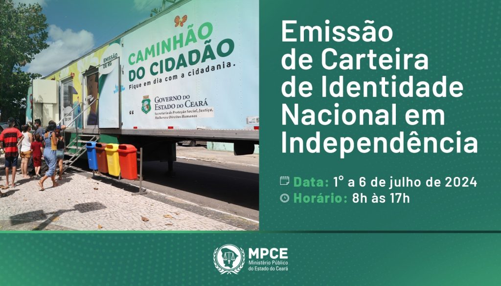 MP do Ceará leva Caminhão do Cidadão a Independência para emissão de carteira de identidade  