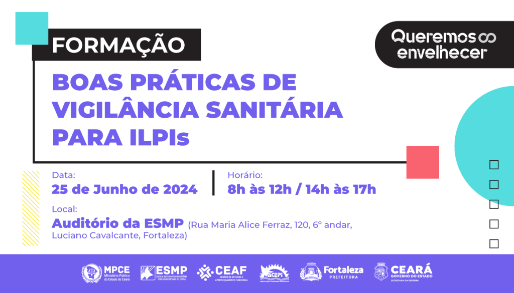 Formação do MP do Ceará orientará gestores sobre documentação e segurança sanitária de Instituições de Longa Permanência para Idosos 