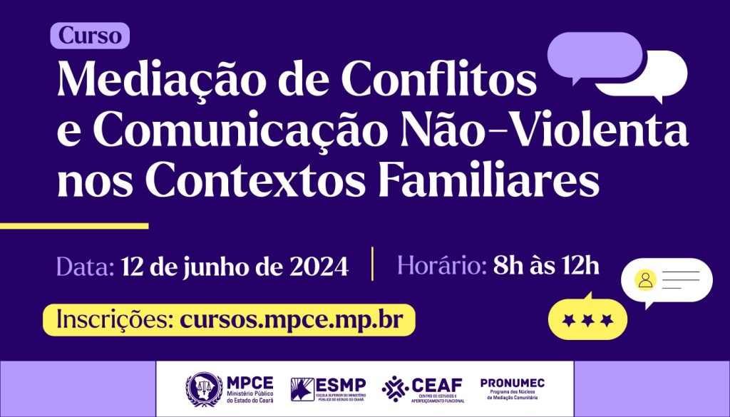 MP do Ceará promove capacitação sobre comunicação não violenta para mediadores
