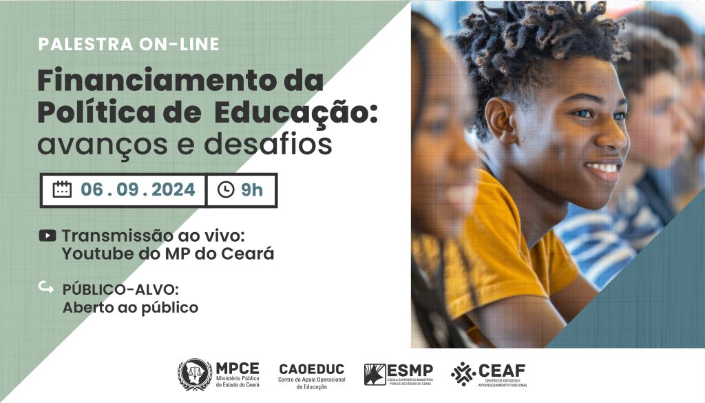 MP do Ceará promove palestra sobre financiamento da política de Educação