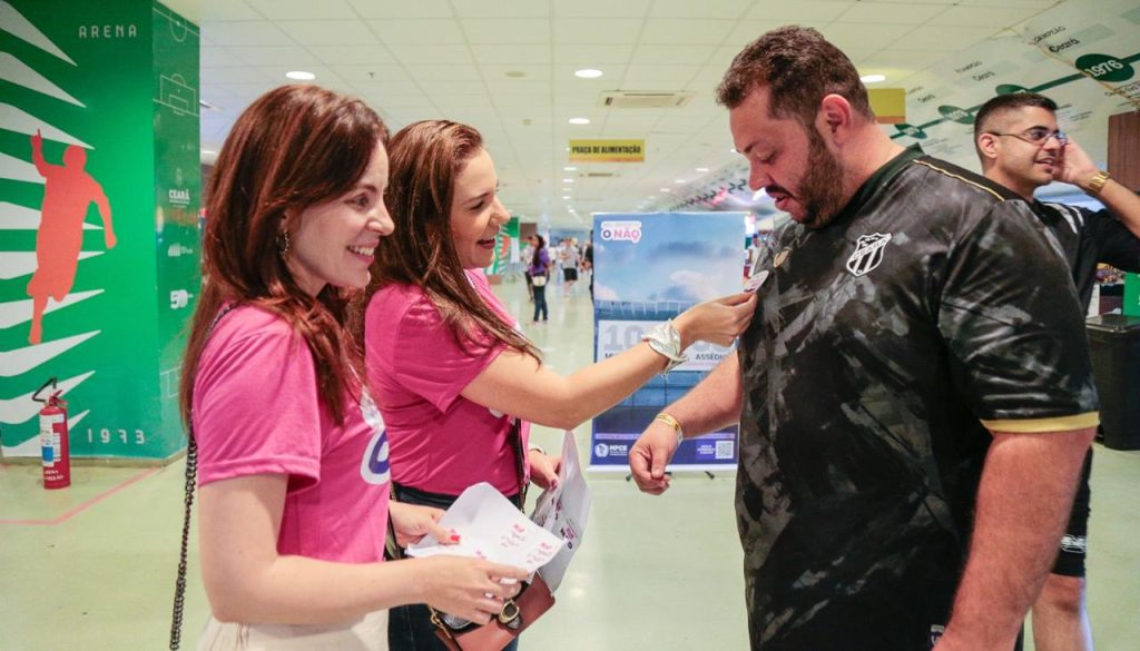 MP do Ceará divulga campanha “Eu Respeito o Não” durante jogos na Arena Castelão   
