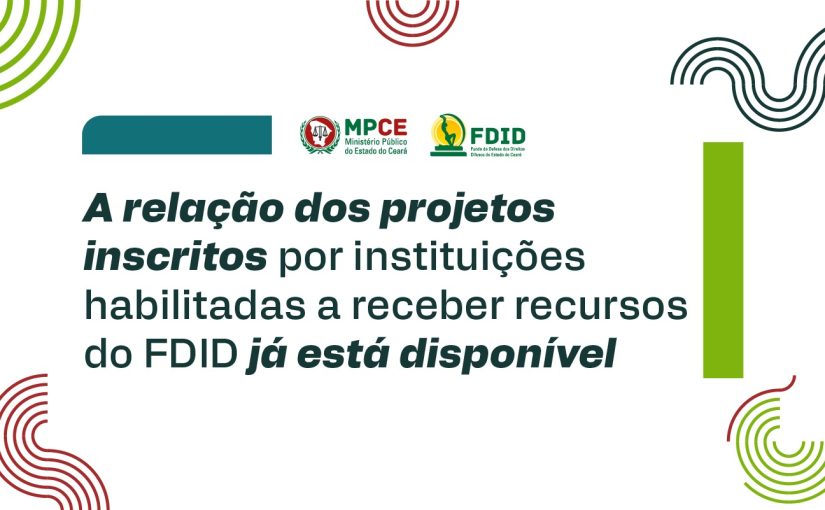 FDID divulga relação de projetos que serão analisados para receber recursos do fundo