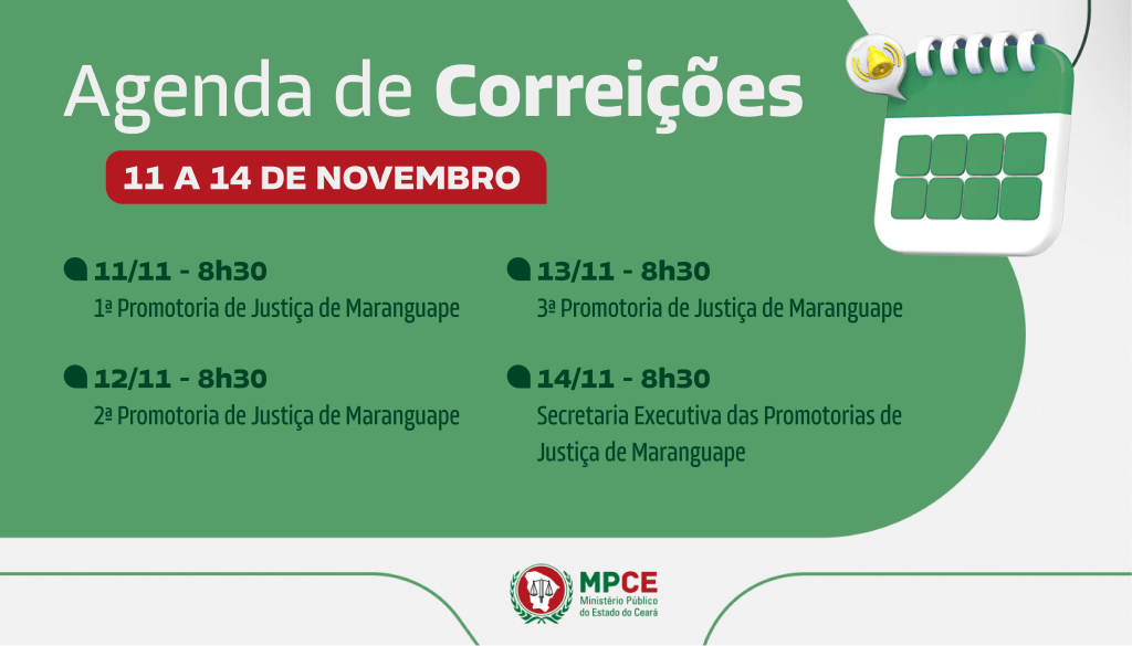 Corregedoria-Geral do MP do Ceará visita Promotorias de Justiça de Maranguape na próxima semana