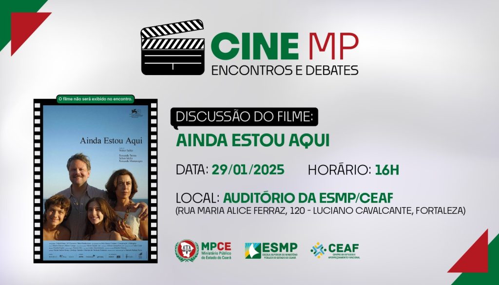 “Ainda estou aqui” é o filme escolhido para debate no Cine MP deste mês