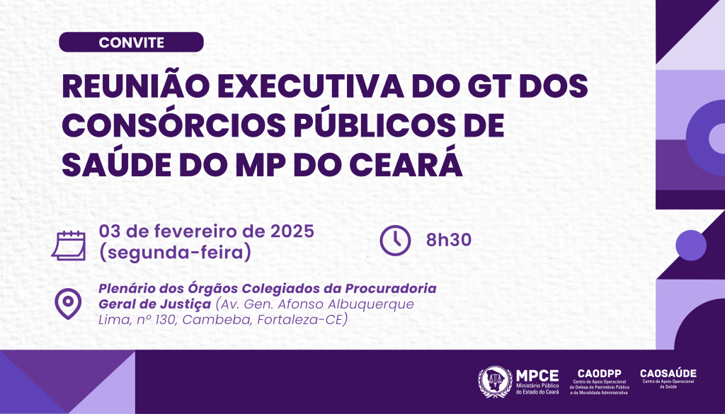 MP do Ceará irá discutir os desafios enfrentados pelos consórcios públicos de saúde do estado 
