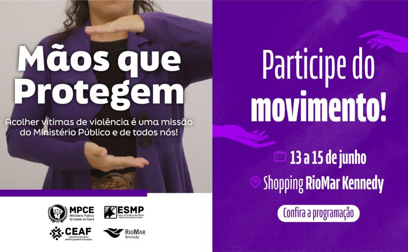 MP do Ceará leva serviços e informações sobre violência contra idosos a Shopping RioMar Kennedy de 13 a 15 de junho
