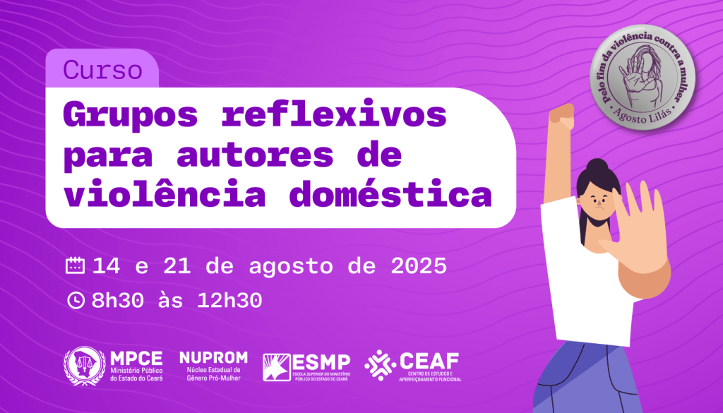 MP capacitará profissionais que vão atuar em grupos reflexivos para autores de violência doméstica