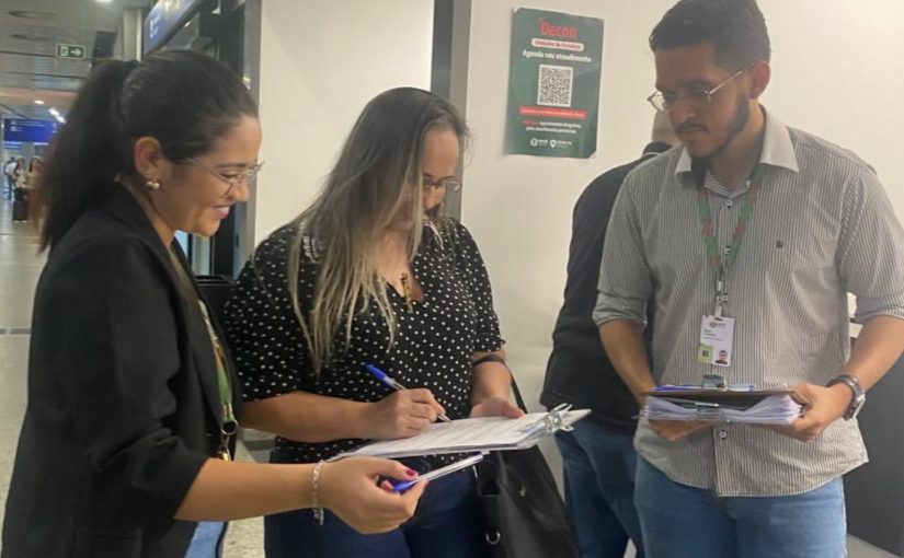 MP do Ceará realiza pesquisa com passageiros no Aeroporto de Fortaleza para subsidiar debate nacional sobre transporte aéreo