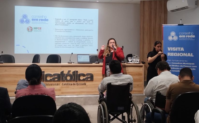 MP leva a Quixadá e Russas debate sobre direitos das pessoas com deficiência e fortalecimento de conselhos municipais