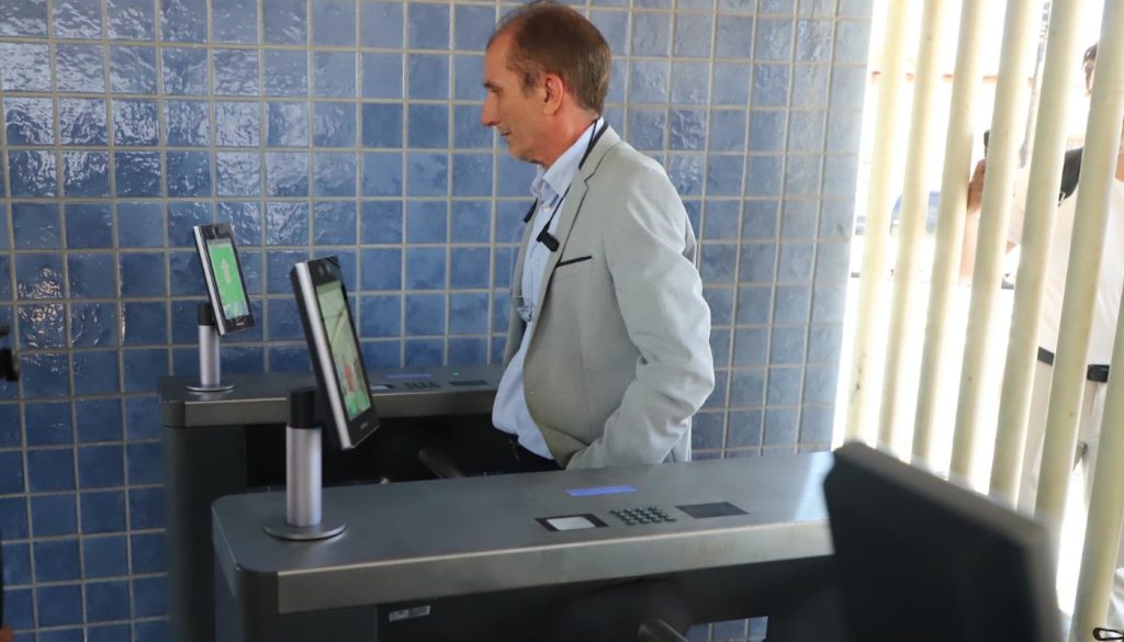 MP do Ceará acompanha testes finais de biometria facial no Estádio Presidente Vargas em Fortaleza