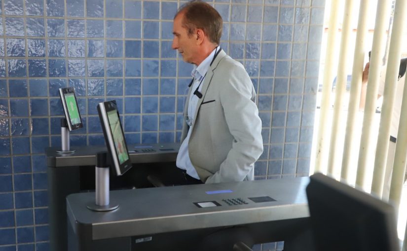 MP do Ceará acompanha testes finais de biometria facial no Estádio Presidente Vargas em Fortaleza
