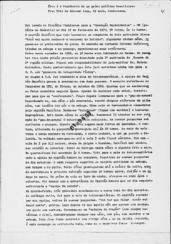 Escreve carta-denúncia 