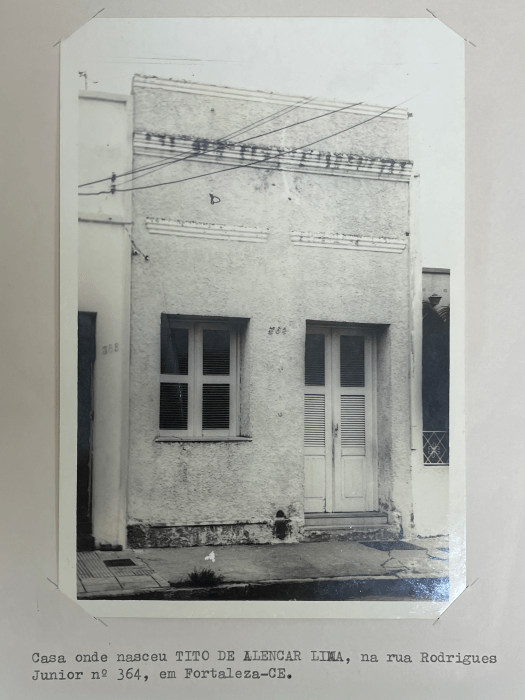 Casa em que Frei Tido nasceu é tombada como patrimônio cultural de Fortaleza.  