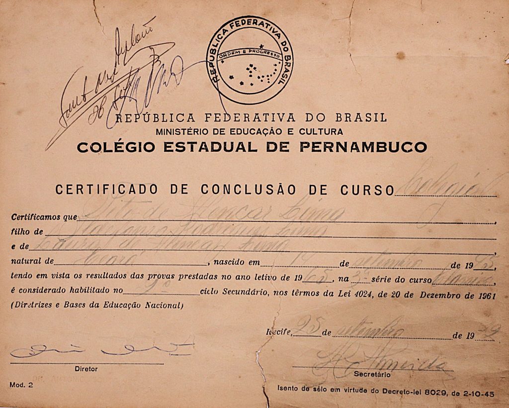 Assumiu a direção da JEC-Nordeste e mudou-se para Recife