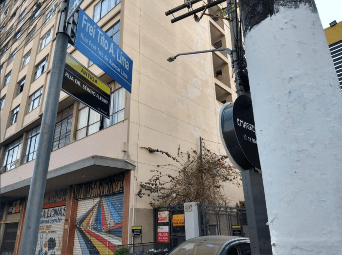 Foi aprovada em São Paulo lei que modifica o nome da Rua Sergio Fleury para Rua Frei Tito de Alencar Lima.