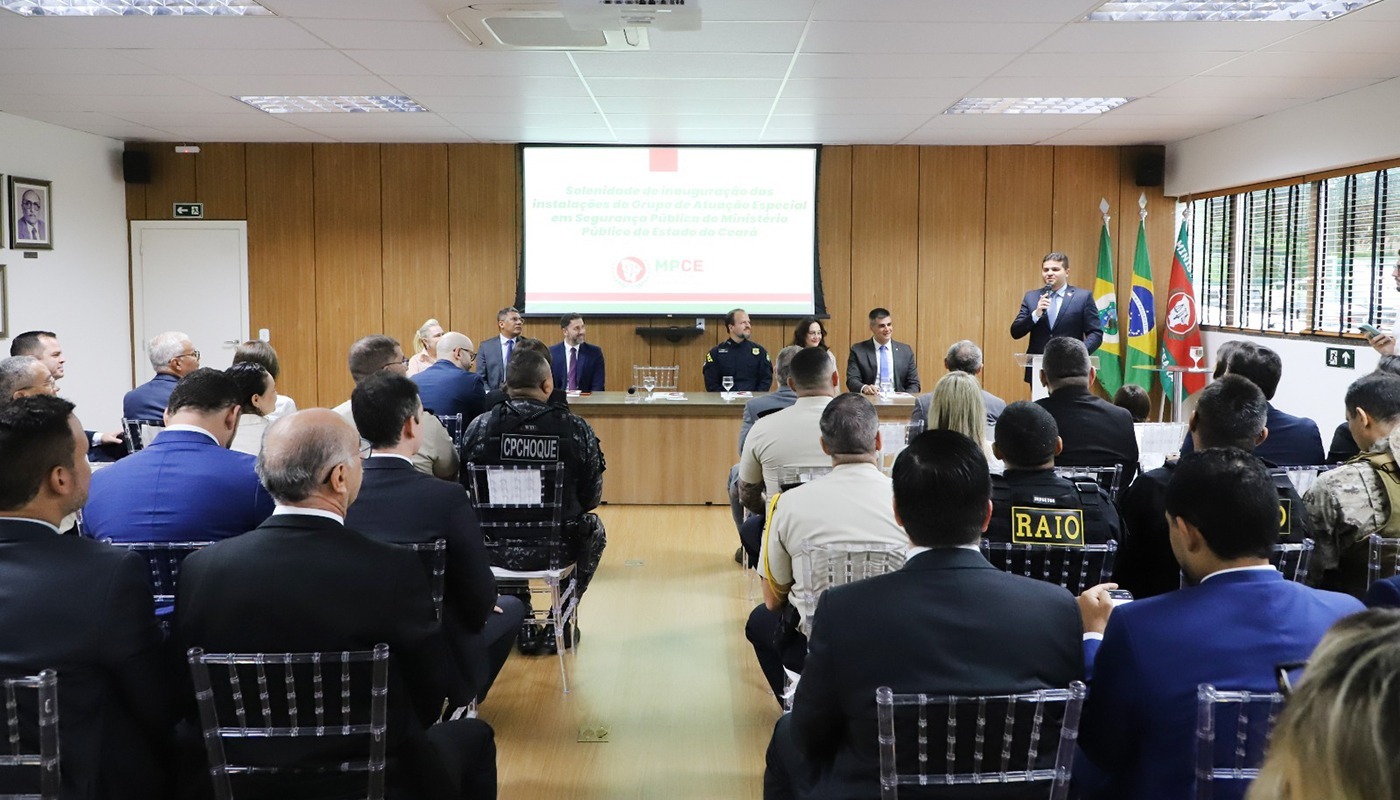 MP inaugura em Fortaleza instalações do Grupo de Atuação Especial em Segurança Pública (Gaesp) para reforçar integração institucional e combate ao crime