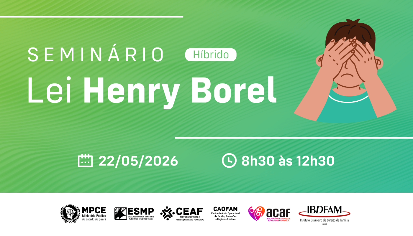 Seminário do MP debaterá Lei Henry Borel e os desafios no enfrentamento à violência doméstica e familiar contra crianças e adolescentes