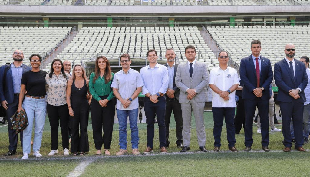 MP do Ceará acompanha visita técnica de comitiva do Ministério do Esporte à Arena Castelão em preparação para os jogos da Copa do Mundo Feminina 2027