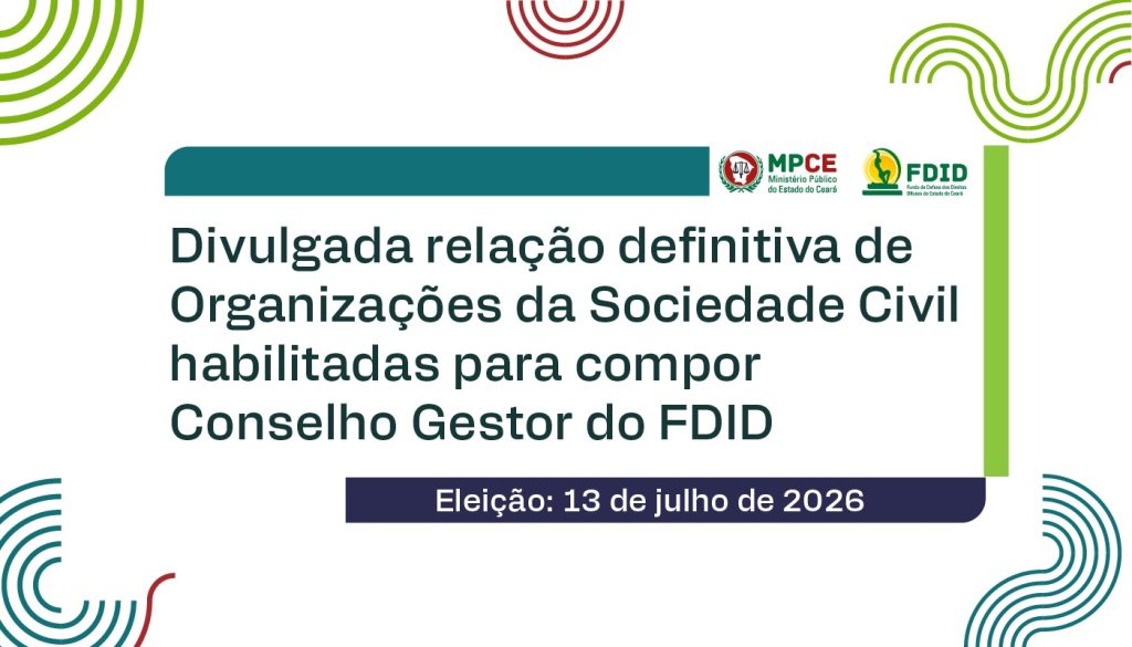 FDID divulga relação definitiva de entidades habilitadas para compor o Conselho Gestor e marca eleição para dia 13 de julho