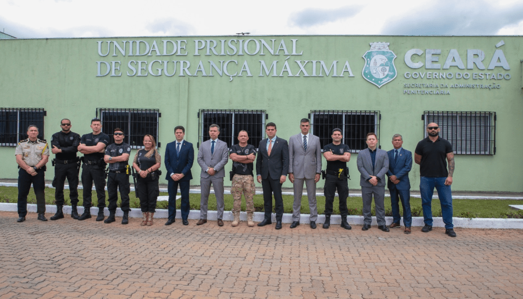 Comitiva do MP do Ceará realiza visita técnica à Unidade Prisional de Segurança Máxima do Estado