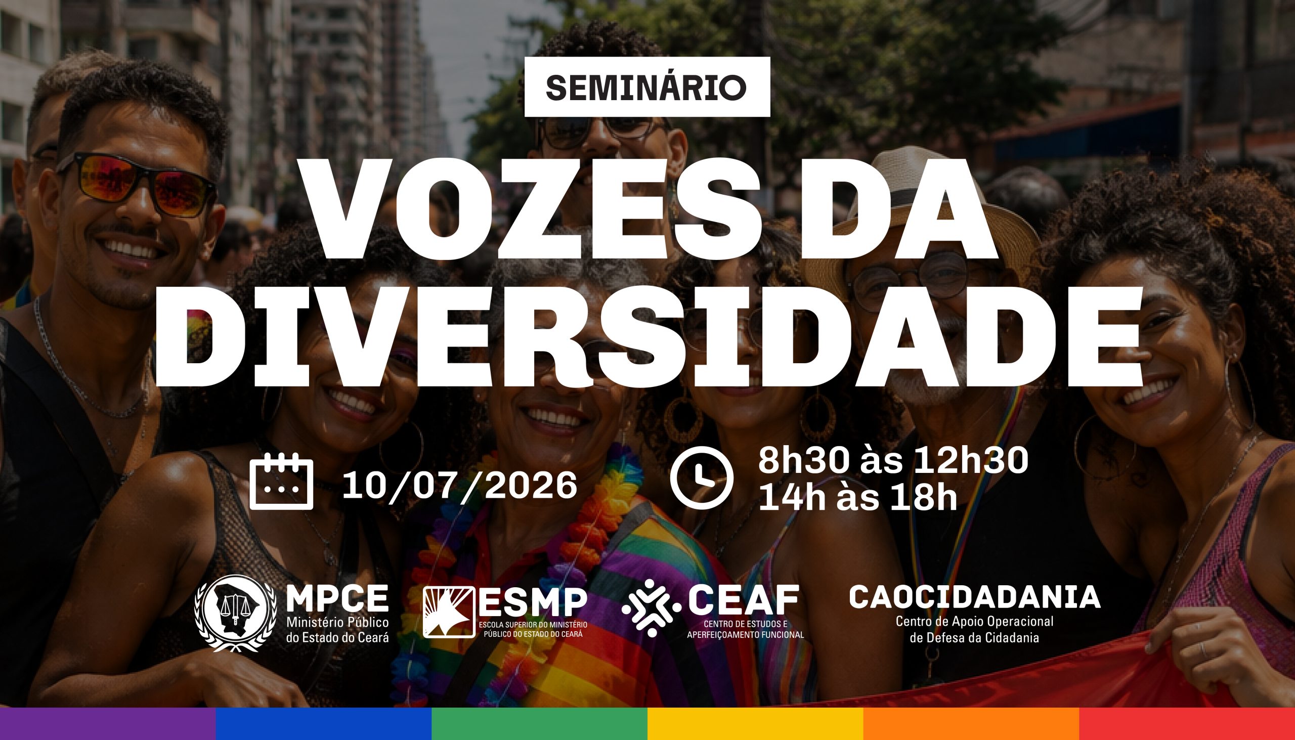 Seminário do MP do Ceará discutirá diversidade, direitos humanos e acesso à justiça nesta sexta (10/07)