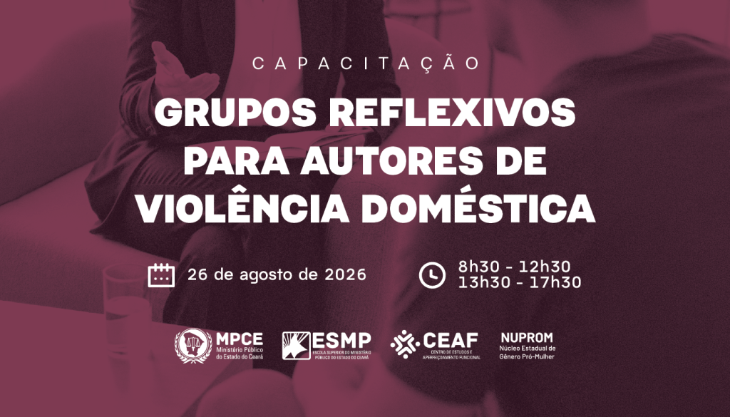 MP promove capacitação para criação de grupos reflexivos para autores de violência doméstica
