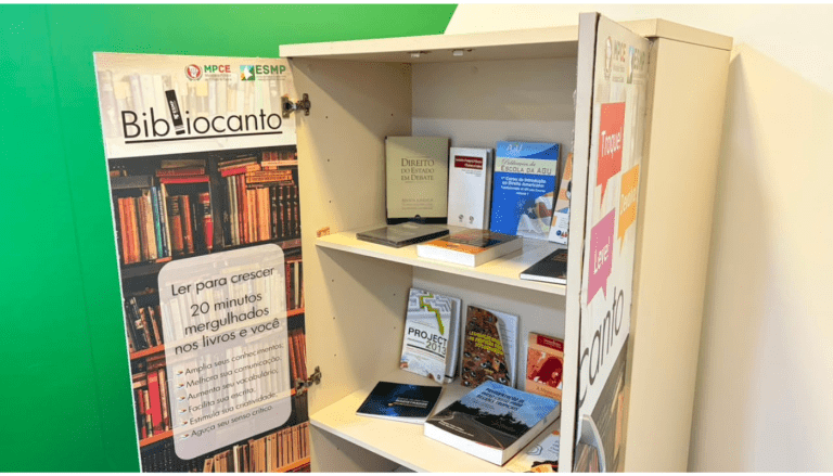 Iniciativa da ESMP promove hábito da leitura e compartilhamento de livros