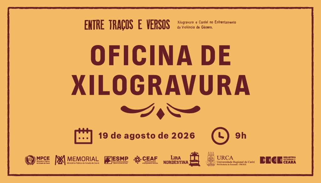 MP do Ceará abre inscrições para oficina de xilogravura em Fortaleza