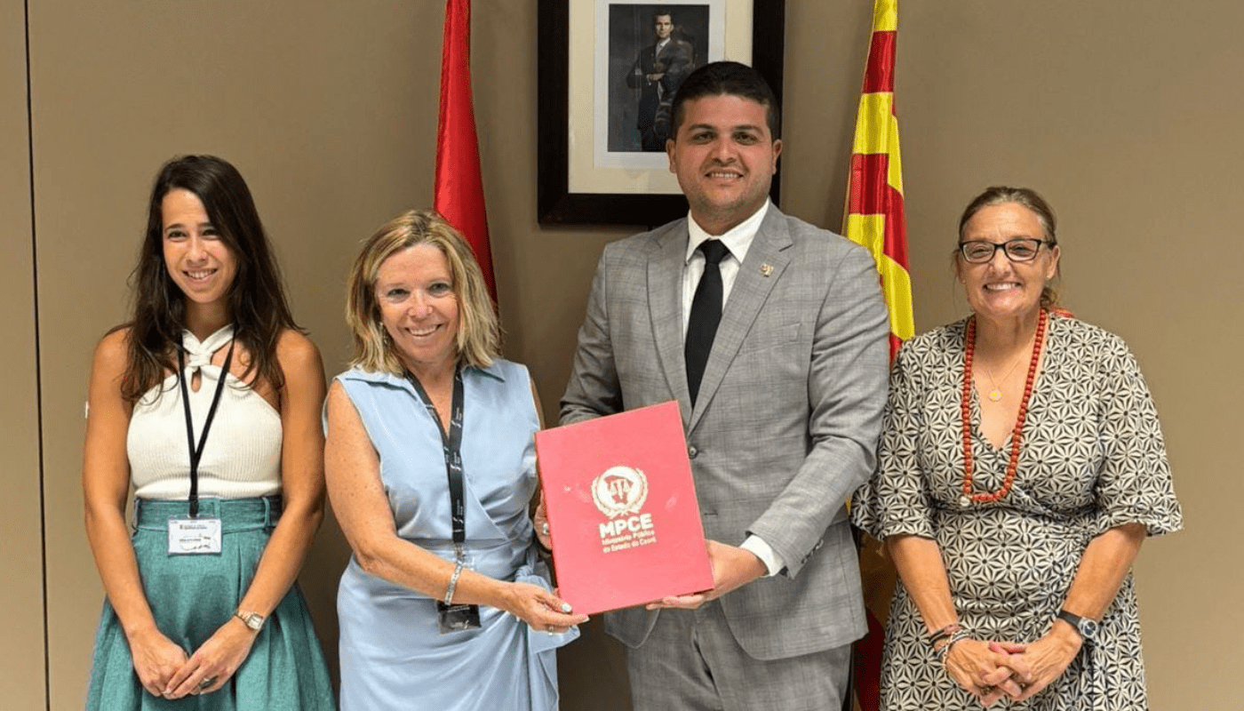 MP do Ceará e Ministério Público de Barcelona formalizam intercâmbio de experiências no enfrentamento da violência contra a mulher
