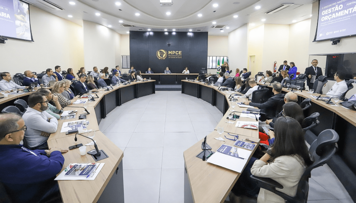 MP do Ceará sedia II Encontro Nacional de Gestão Orçamentária e debate inovação e inteligência artificial na gestão pública