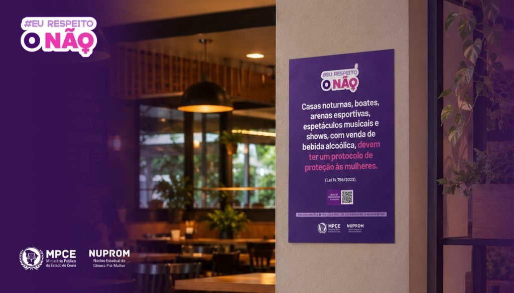 Após atuação do MP, bares e restaurantes de Fortaleza passam a contar com protocolo para acolher mulheres vítimas de violência